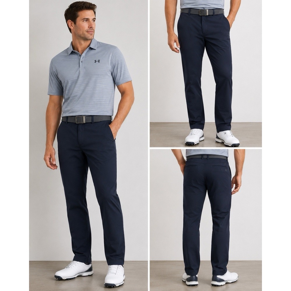 Under Armour Men's Performance Golf Pants Navy Blue Size 36x32 Stretch Lightweig